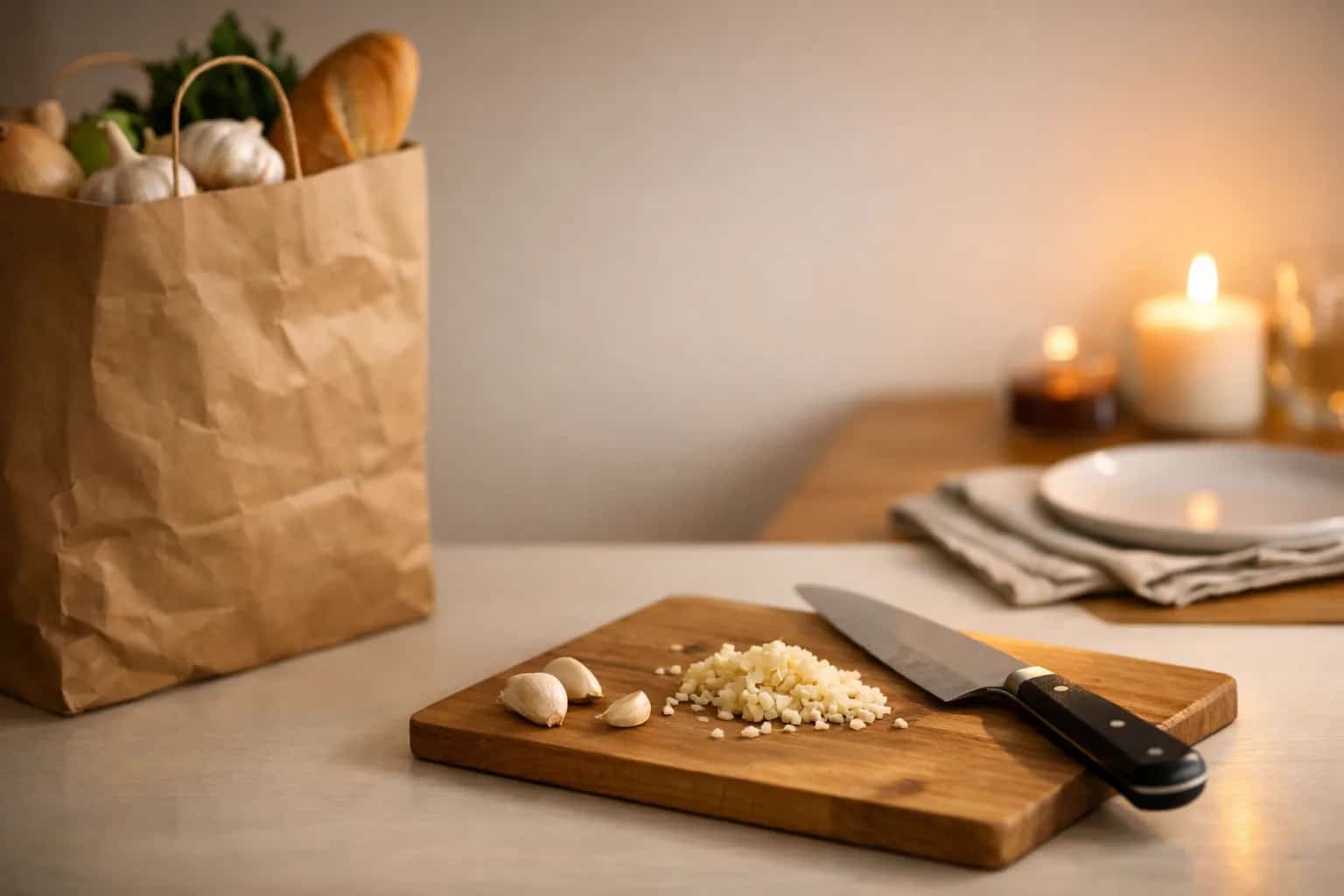 Garlic harvest in the field