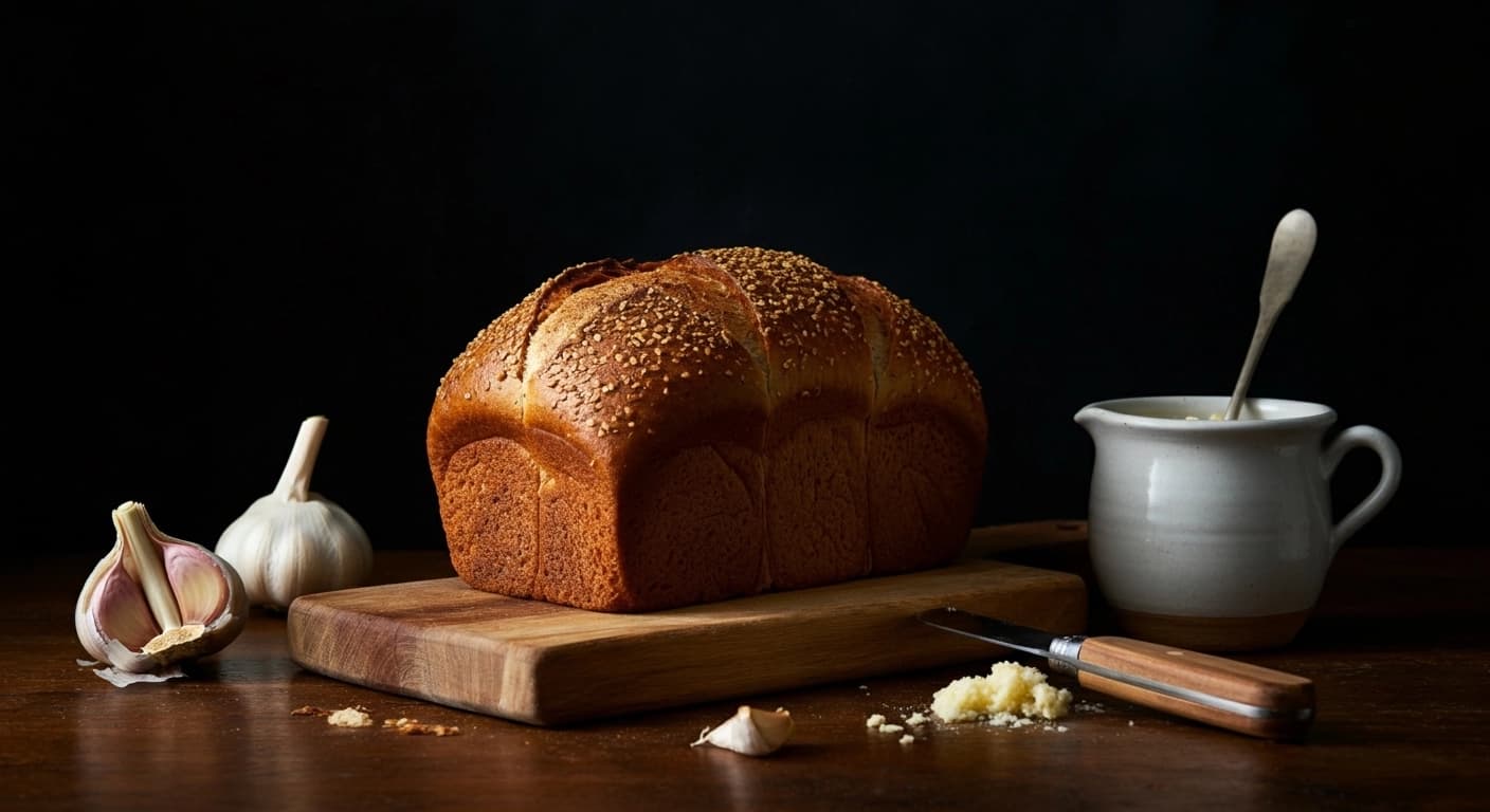 Roasted Garlic Bread: a Masterclass in Achieving the Structural Failure of Sourdough via Allium Saturation