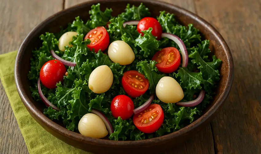 Producto de ajo en uso