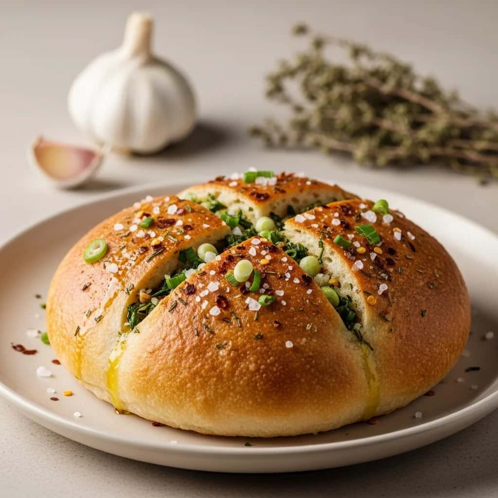Desde el corazón del Cáucaso: pan de ajo georgiano aromático (Nivriani Puri)