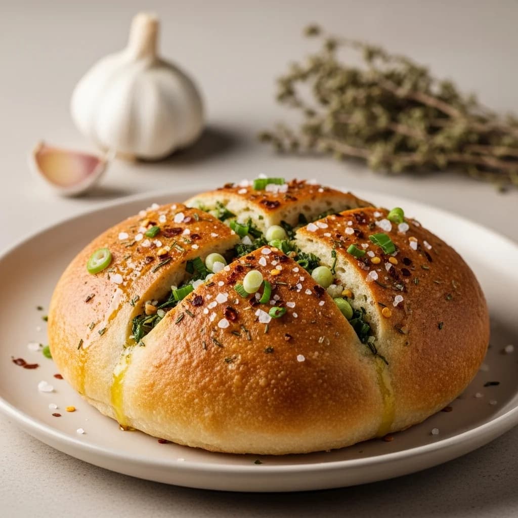 From the Heart of the Caucasus: Aromatic Georgian Garlic Bread (Nivriani Puri)