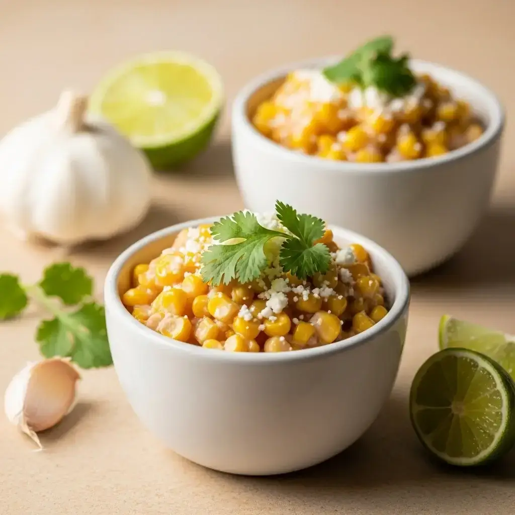 Un sabor de las calles: el maíz cremoso con ajo de México (Esquites)