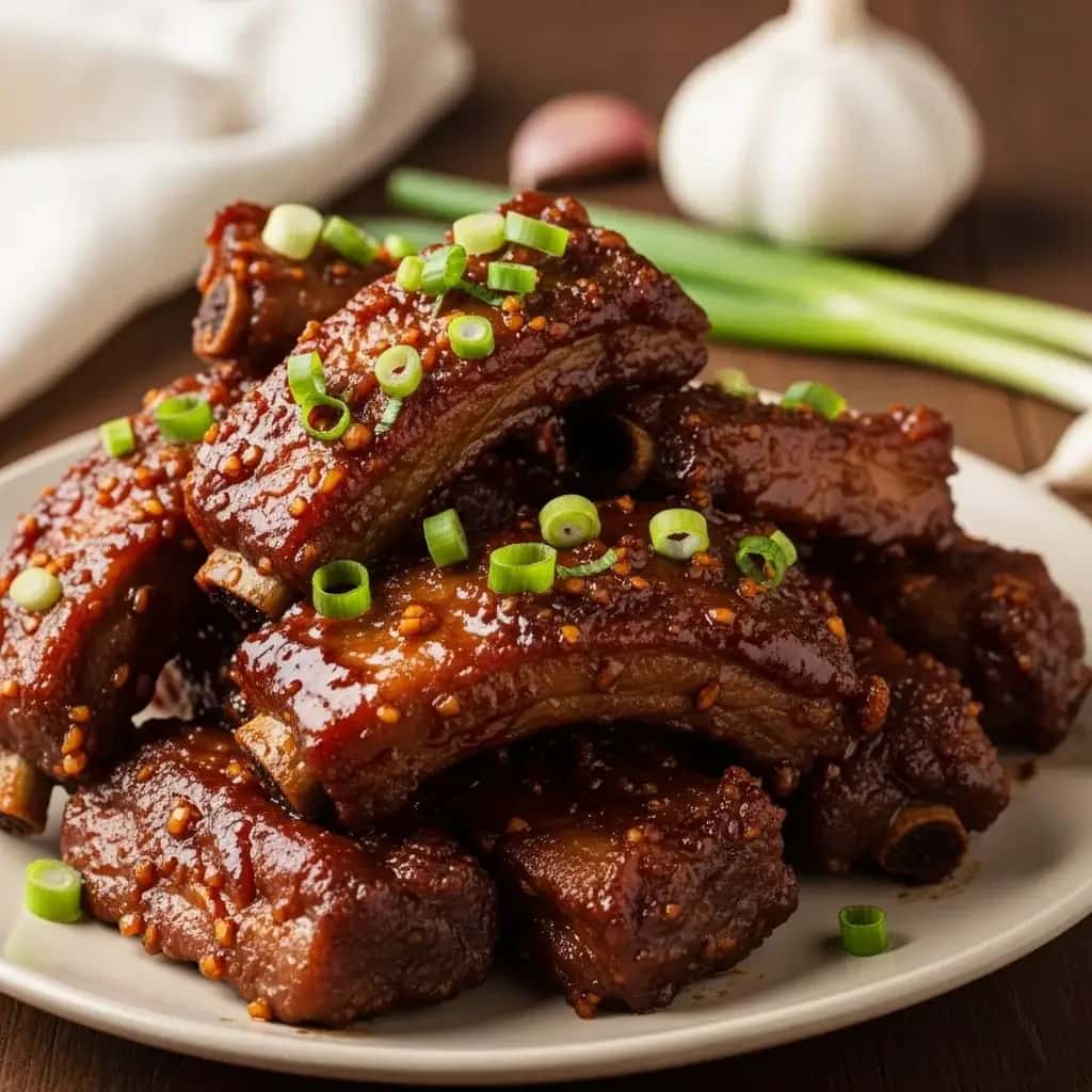 From the Heart of Hanoi: Sticky Garlic & Caramel Pork Ribs (Sườn Ram Mặn Ngọt)