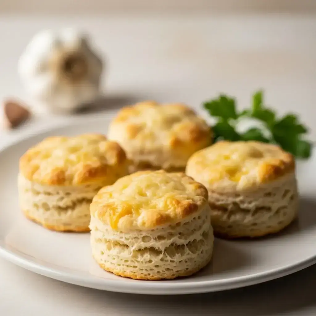 Un clásico americano: galletas de ajo y queso