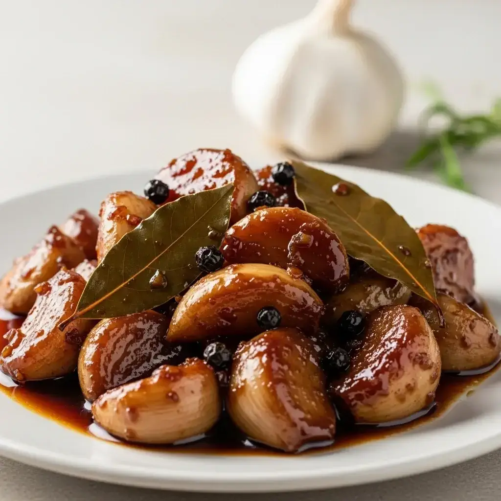 De Filipinas: dientes de ajo tiernos estofados (Adobong Bawang)