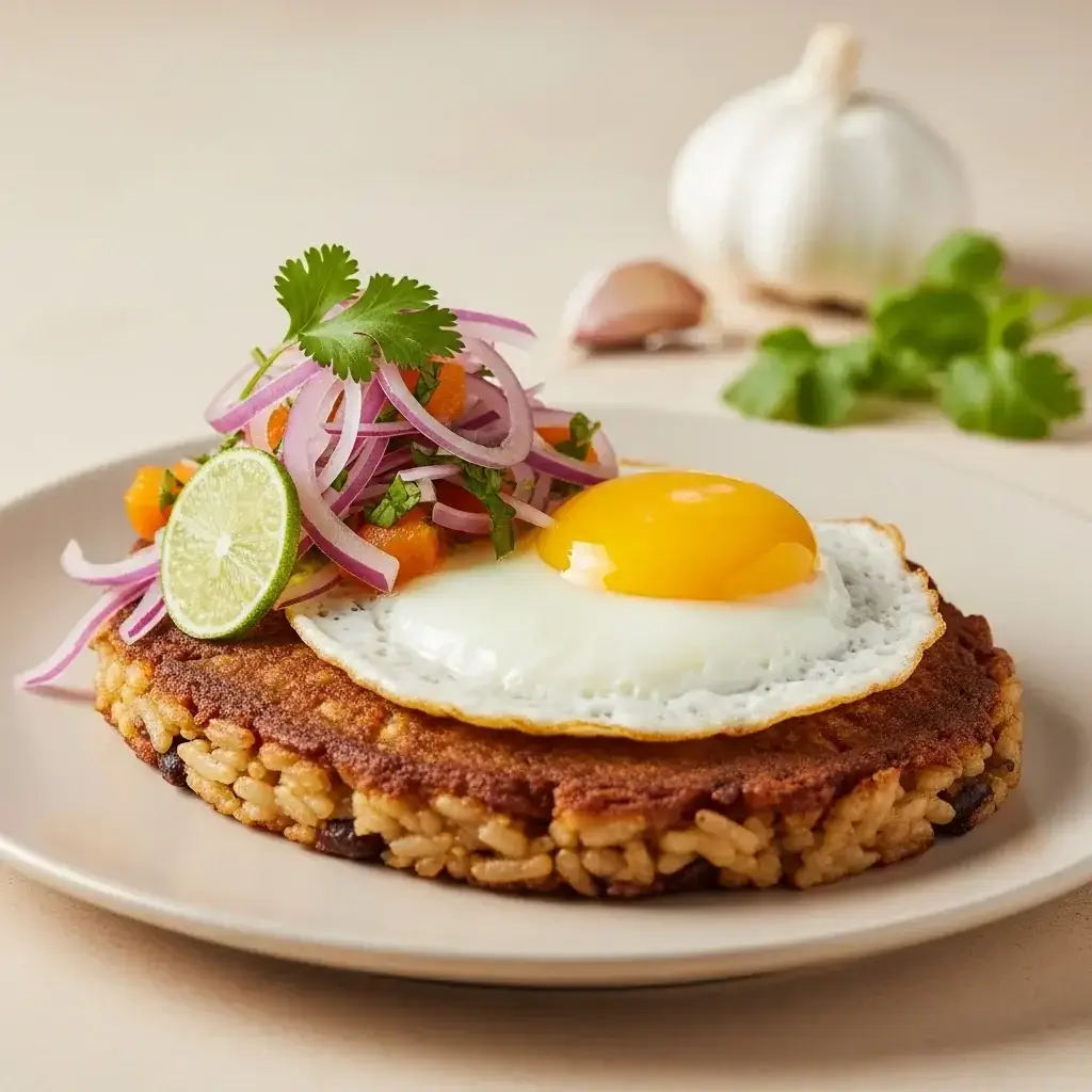 De humildes sobras a estrella culinaria: arroz con ajo y arroz de Perú Tortita De Frijoles (Tacu Tacu)