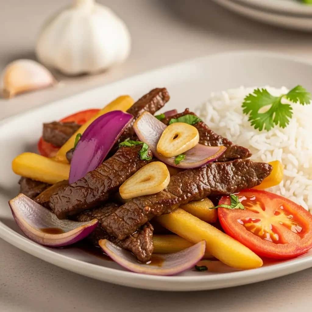 A Taste of Peru: The Ultimate Beef & Garlic Stir-fry (Lomo Saltado)