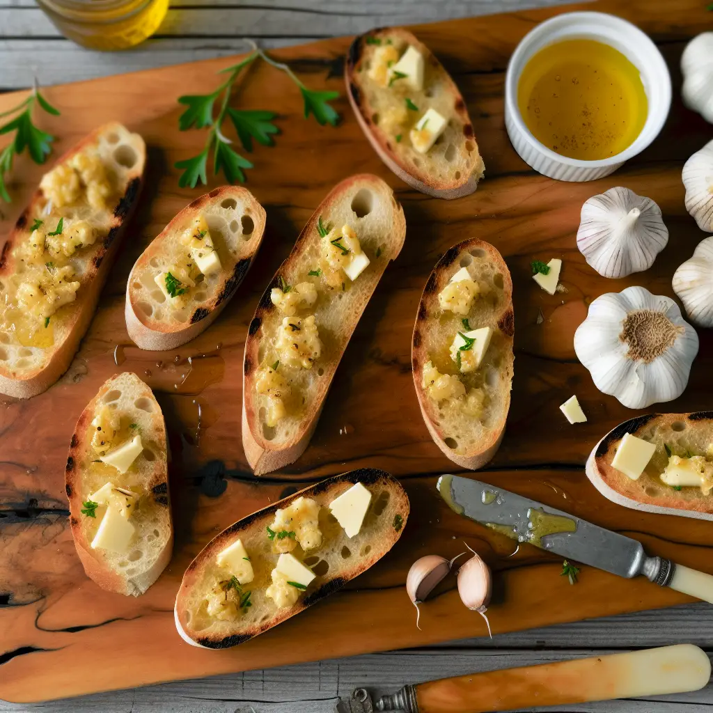 Taleggio & Roasted Garlic Crostini — Aglio al Forno Delight