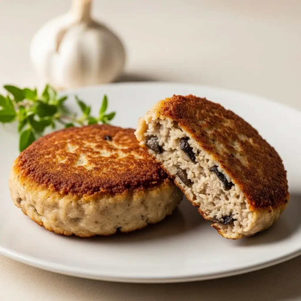 From Slovakia's Forests: Hearty Garlic & Mushroom Patties (Hubové Fašírky)