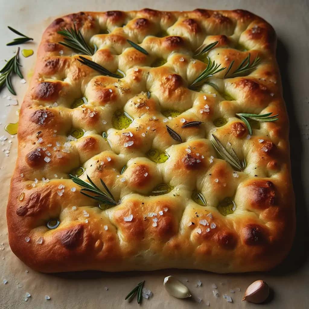 Focaccia con ajo y romero: una muestra del alma de Italia