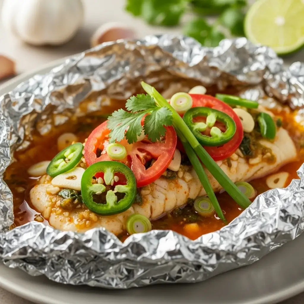 A Coastal Classic: Mexico's Steamed Fish with Garlic & Lime (Pescado Empapelado al Mojo de Ajo)