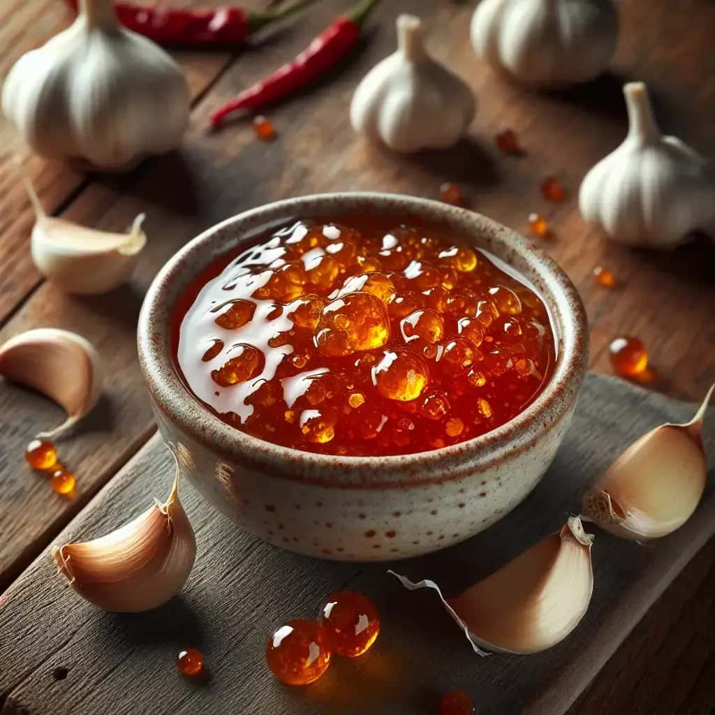 Dulce y dulce Sabroso oro italiano con ajo: una deliciosa mermelada