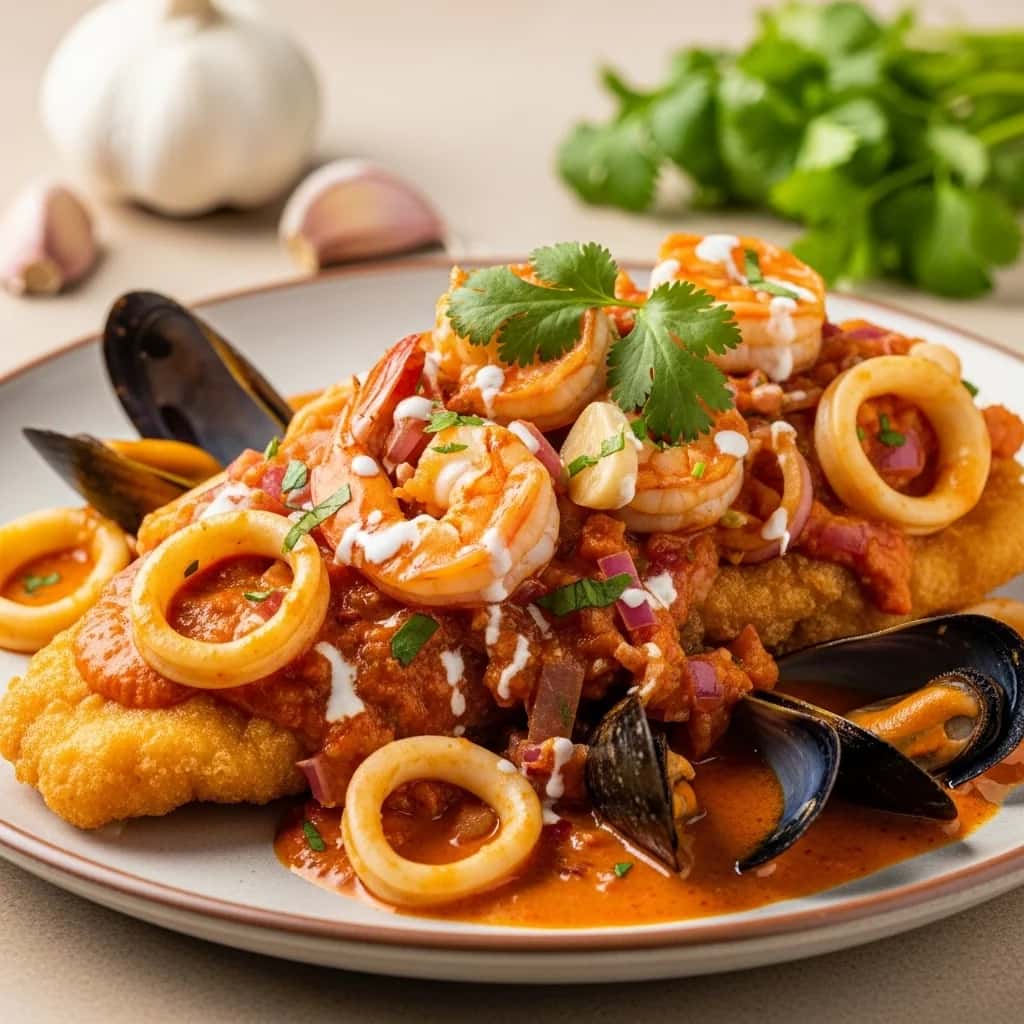 Una potencia costera: el pescado picante bañado con mariscos de Perú (Pescado a lo Macho)