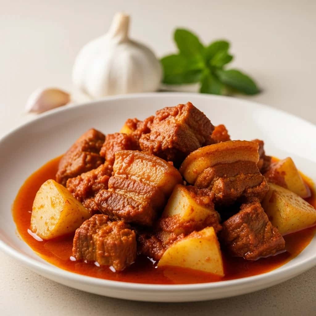 From the Andes: Peru's Fiery Red Garlic & Potato Stew (Puca Picante)