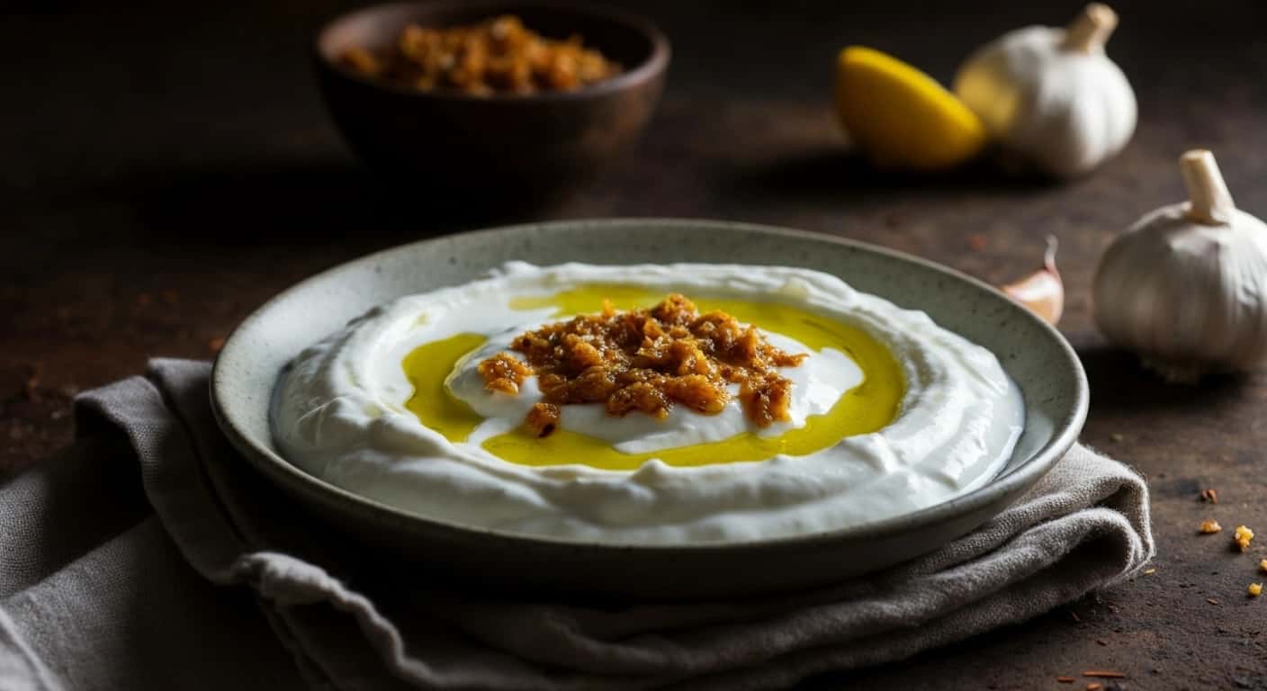A Cooling Counterpart: India's Creamy Garlic Raita Lahsuni Raita
