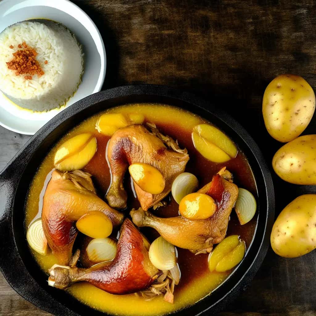 Un toque peruano en un clásico: pollo con chile al ajillo (Pollo al Ajillo)
