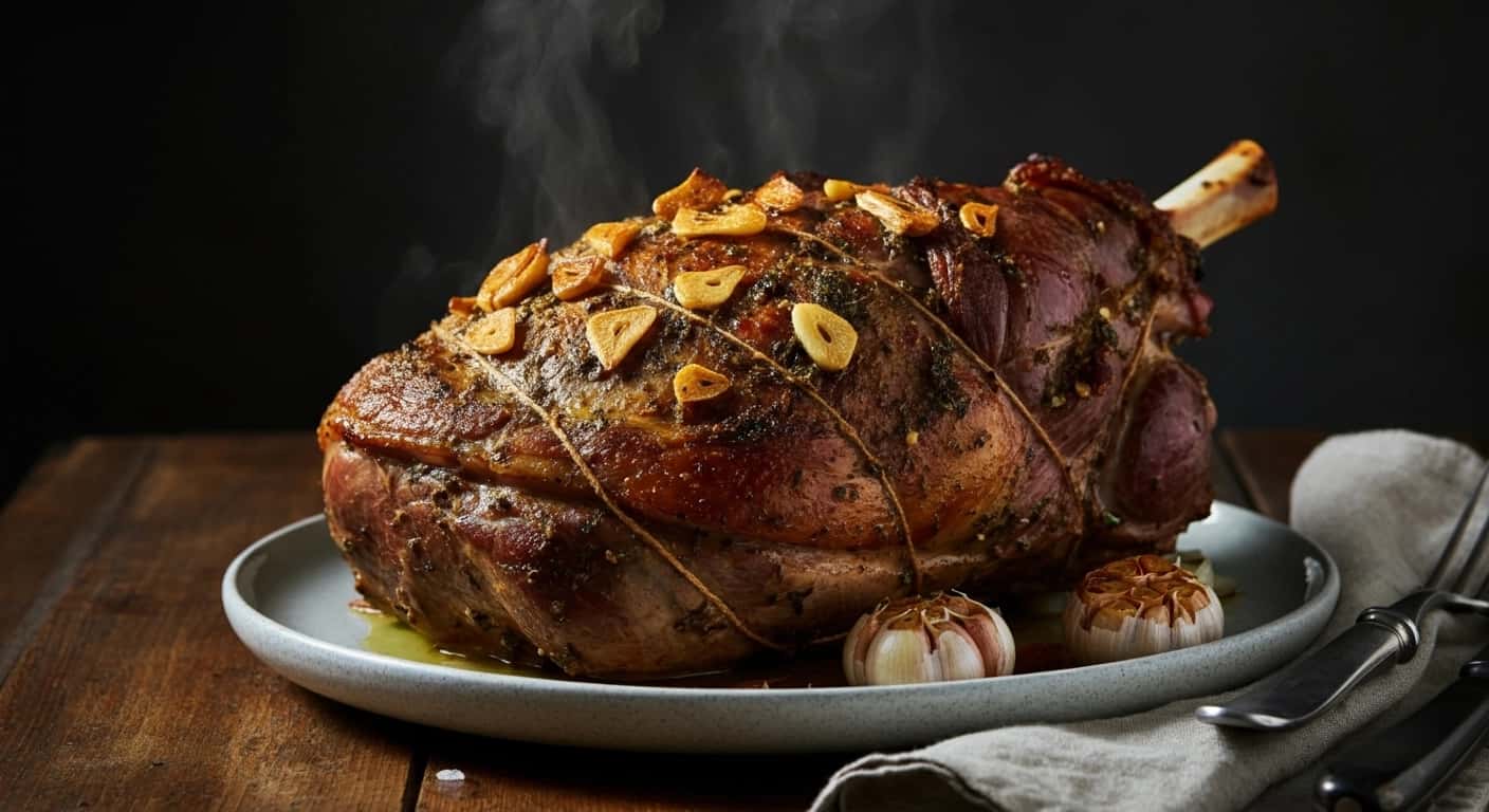 Un Clásico Provenzal de Pascua: Pierna de Cordero Mechada con Ajo (Gigot d'Agneau Piqué à l'Ail)