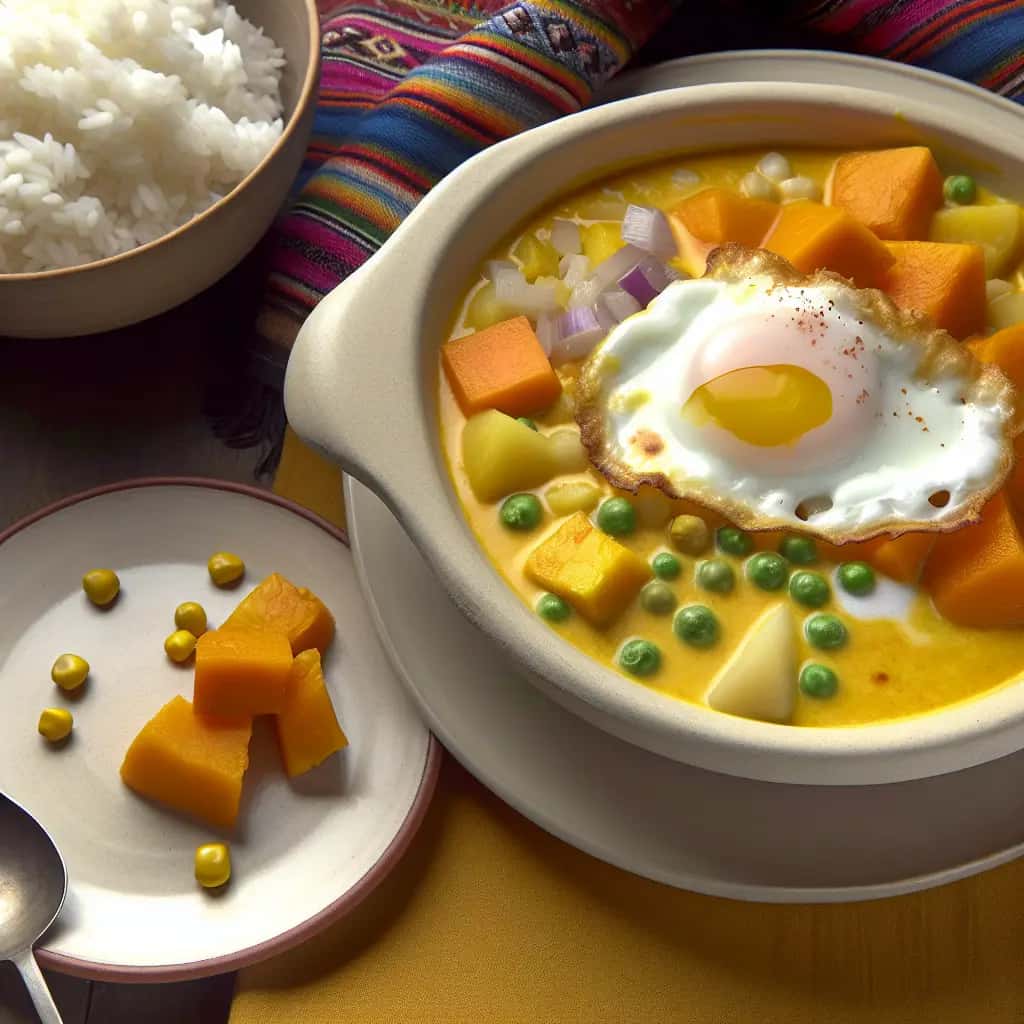 Sabor de los Andes: Cremoso Calabaza Peruana & Guiso de Ajo (Locro de Zapallo)