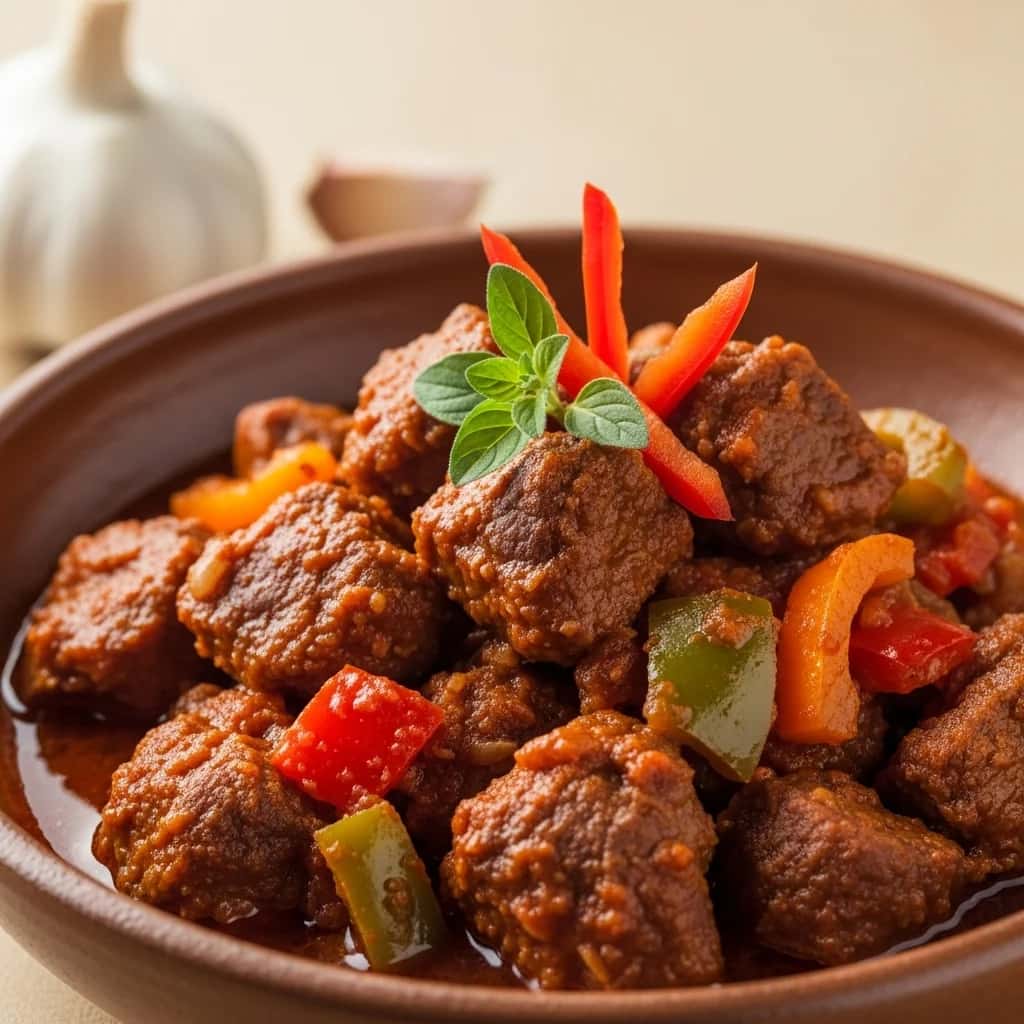 Un sabor de la sierra: el abundante ajo y la salsa de México Cabrito al Vino (Cabrito en Salsa de Ajo)