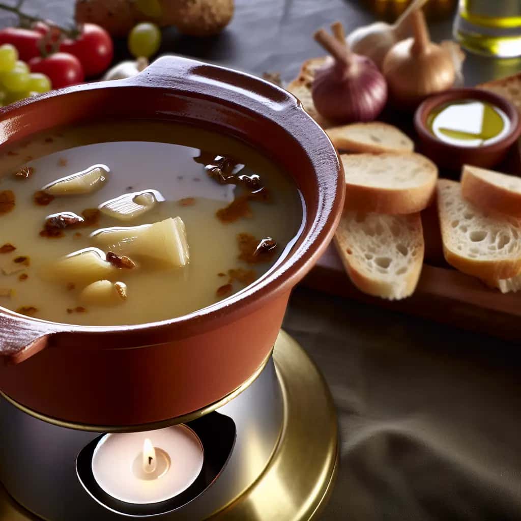 Bagna Càuda: ajo derretido y salsa picante del Piamonte Elixir de anchoa