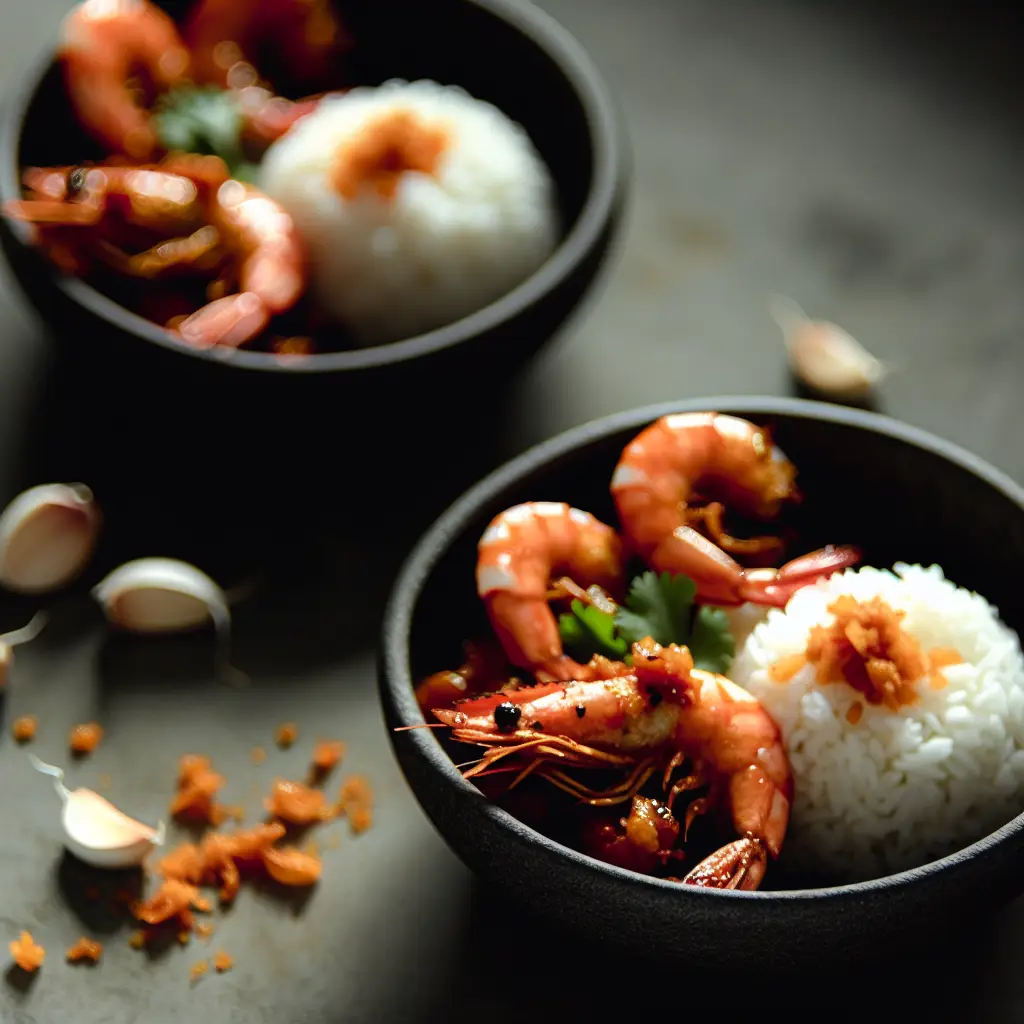 Fiery Garlic Shrimp with Tamarind Zing