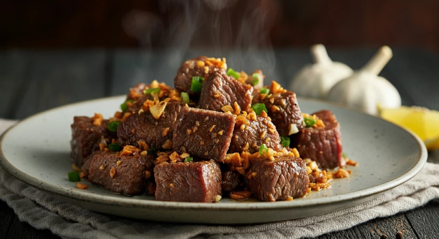 Salpicao de Bœuf à l'Ail Grésillant de la Fête Philippine