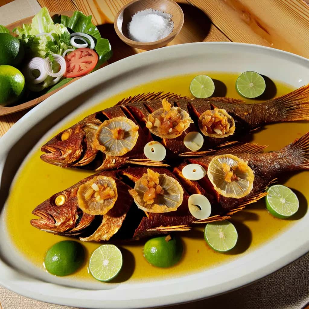 From Mexico's Sunny Coasts: The Ultimate Whole Fried Fish with Garlic (Pescado al Mojo de Ajo)