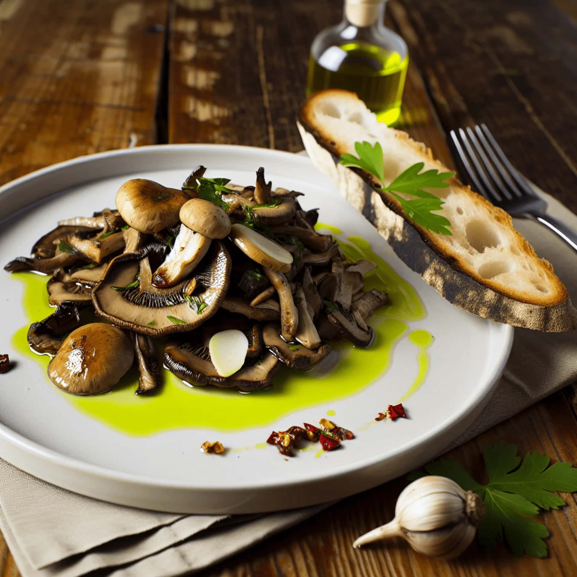 Del Piamonte con amor: champiñones al ajillo salteados (Funghi Trifolati)