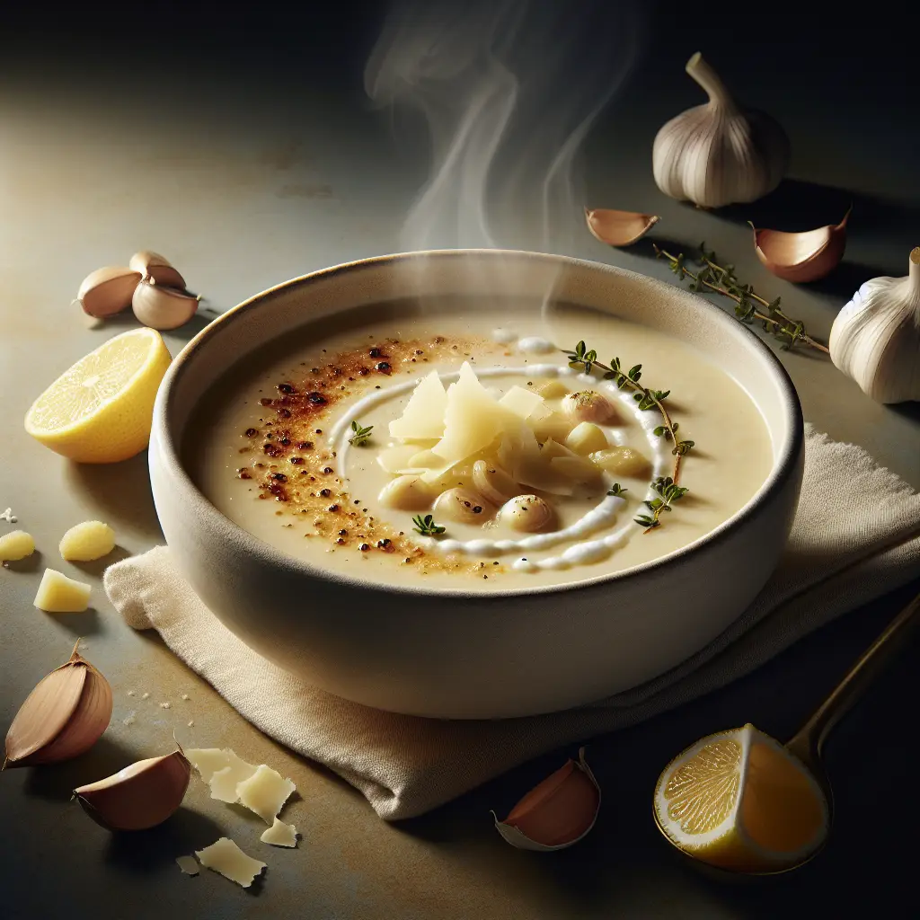 California Dreamin': Creamy Roasted Garlic Soup