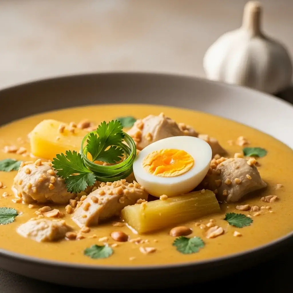 Del corazón del Amazonas: un cremoso pollo peruano & Sopa De Ajo Y Maní (Inchicapi De Gallina)