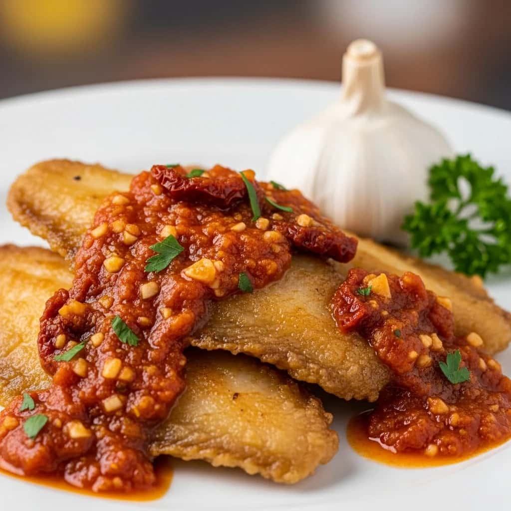 A Sardinian Classic: Skate in Zesty Garlic 'Agliata' Sauce