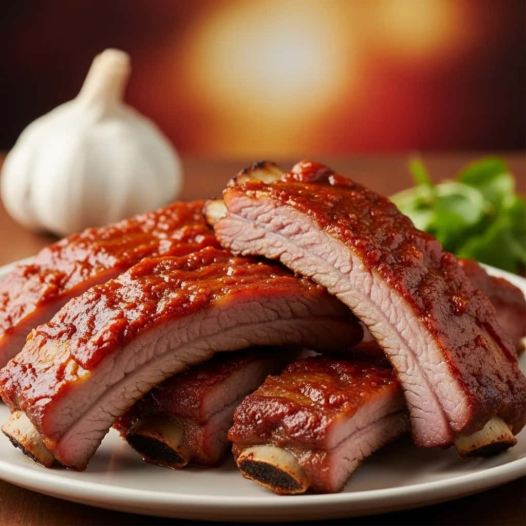 Un festín de costillas estilo rancho: el glorioso ajo y salsa de México Costillas De Cerdo Chile