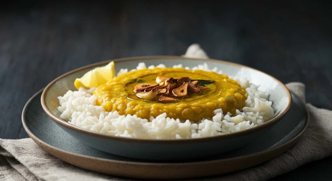 Authentic Lasooni Dal Recipe (Smoky, Garlicky Yellow Lentils)