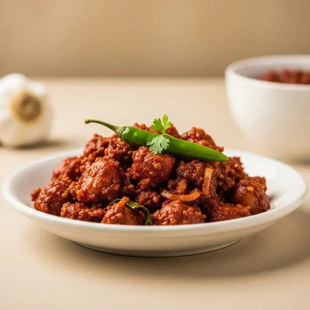 A Fiery Condiment from the Heart of India: Spicy Garlic Pickle (Lahsun ka Achar)