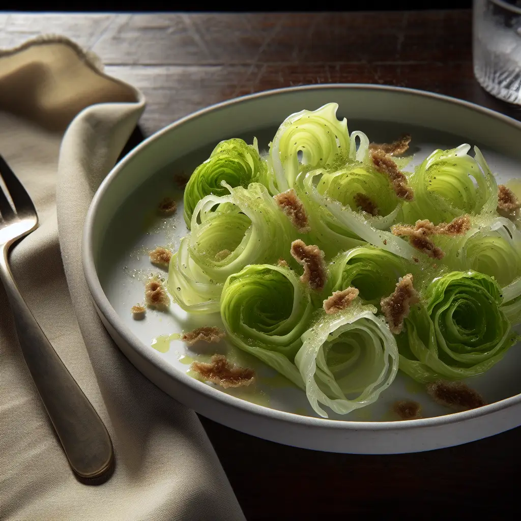 Roman Garlic Chicory Salad: Puntarelle Perfection