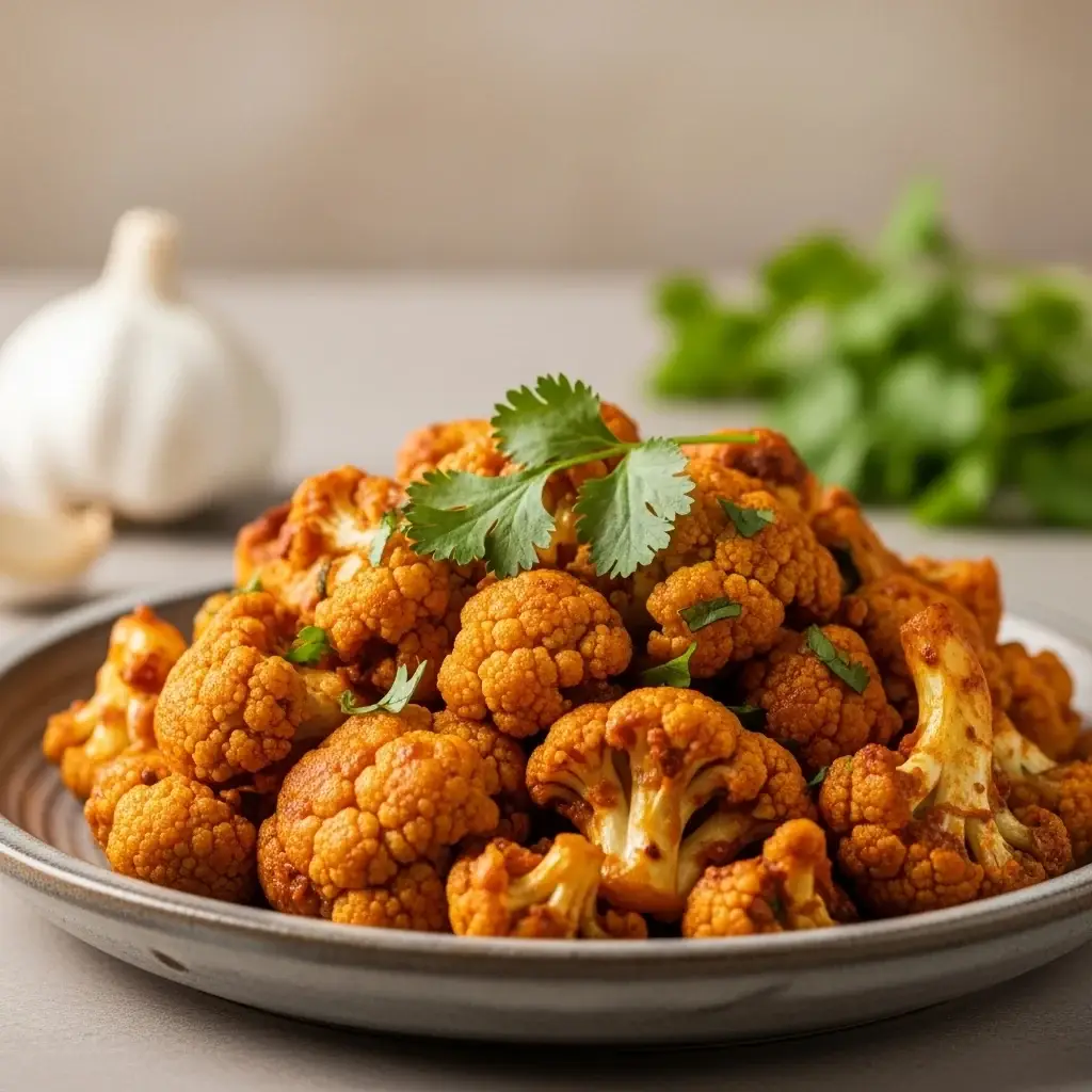 A Fiery Flower: India's Zesty Garlic Cauliflower Stir-Fry (Lahsuni Gobi)