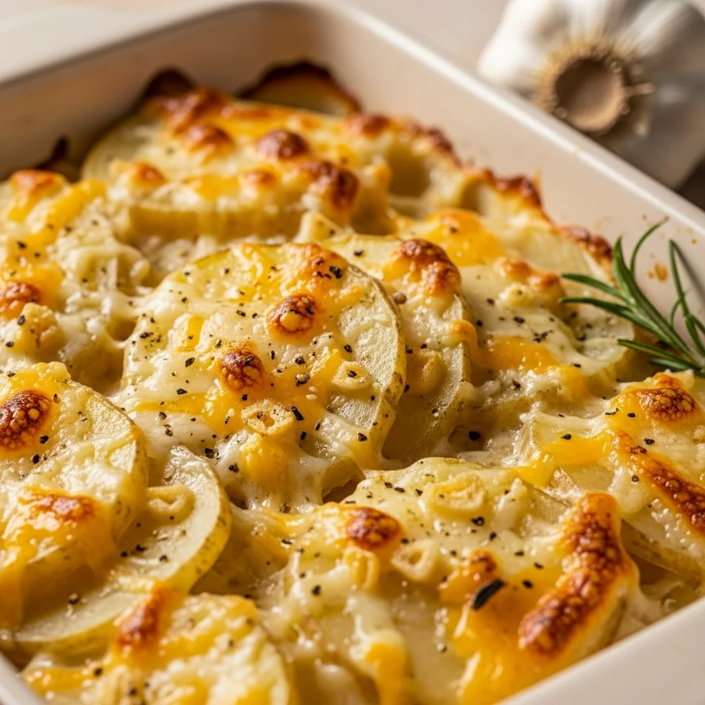 Emerald Isle Eats: Creamy Irish Garlic & Cheese Baked Potatoes