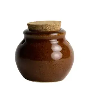 Handcrafted Stoneware Garlic Jar