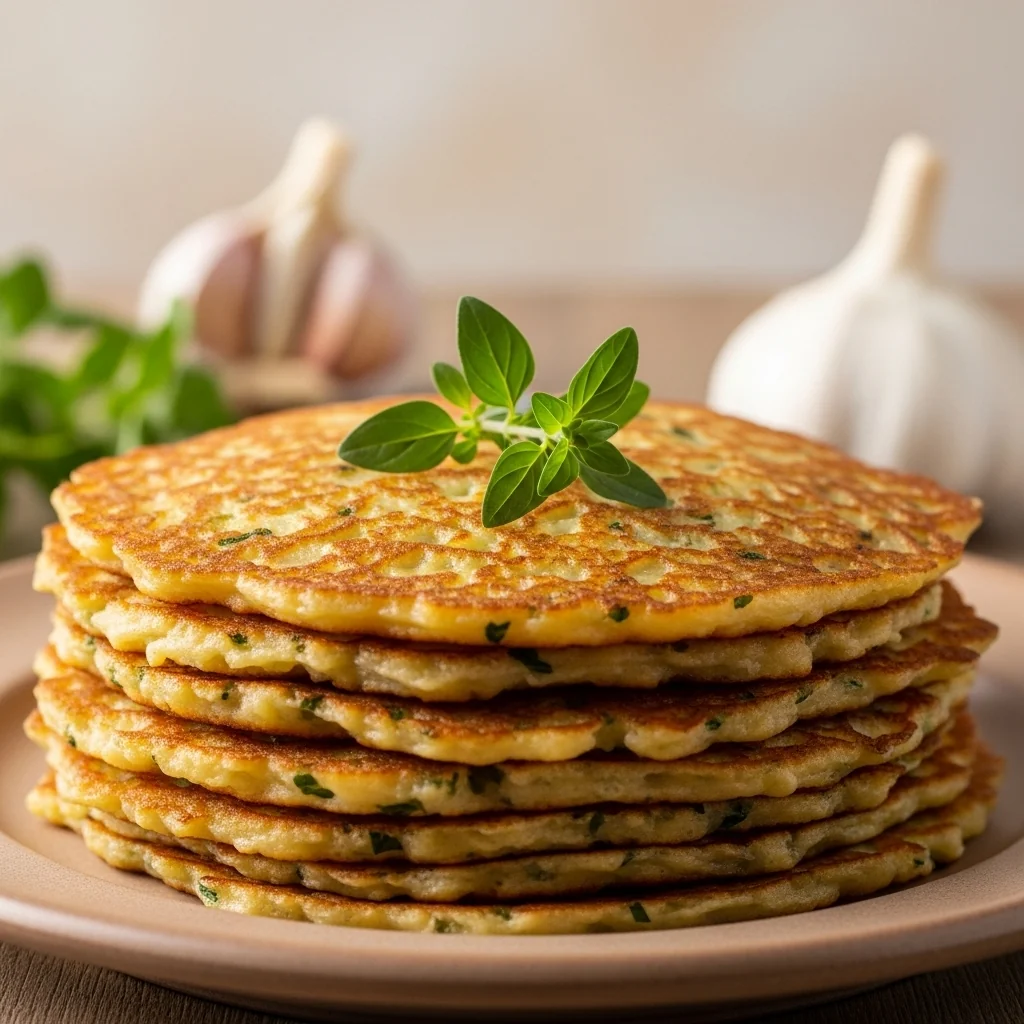 A Slovakian Staple: Crispy Garlic & Potato Pancakes (Zemiakové Placky)