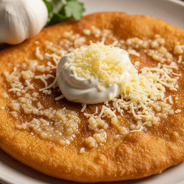 Budapest’s Famous Street Food: The Ultimate Garlic Lángos