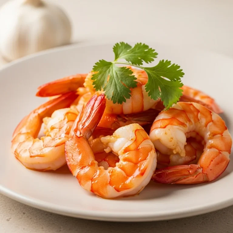From the Shores of Mauritius: Flambéed Garlic & Rum Shrimp