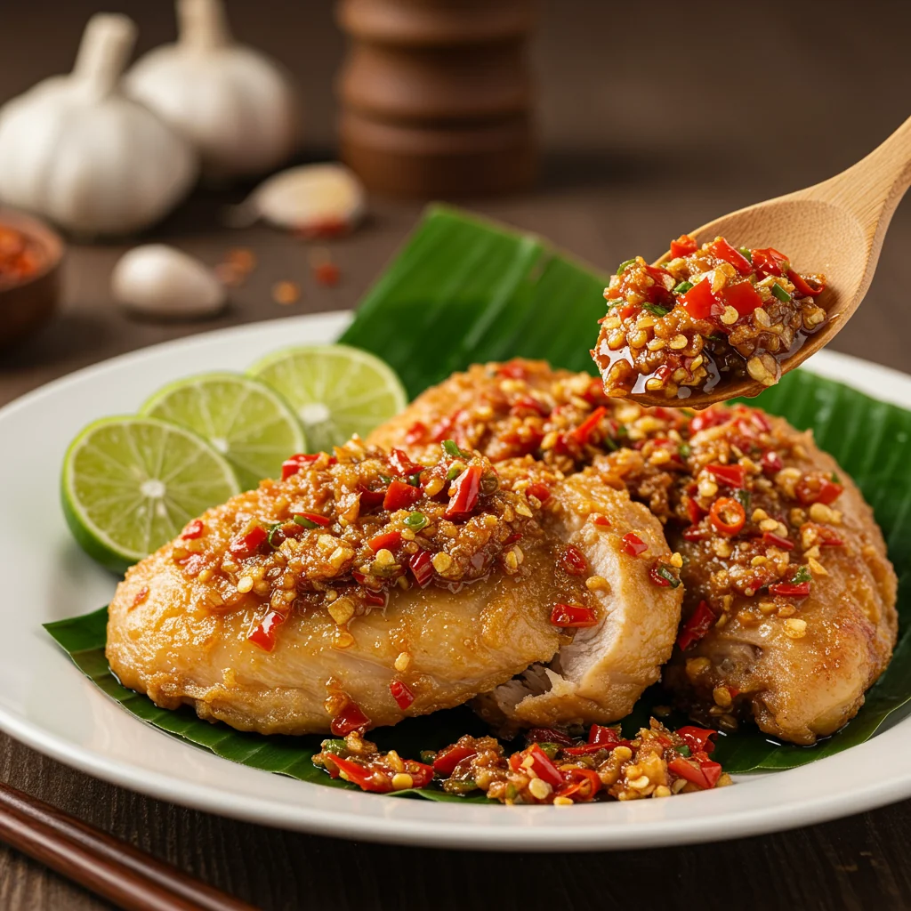 From Yogyakarta with Fury: The Ultimate Smashed Garlic Chicken (Ayam Geprek)