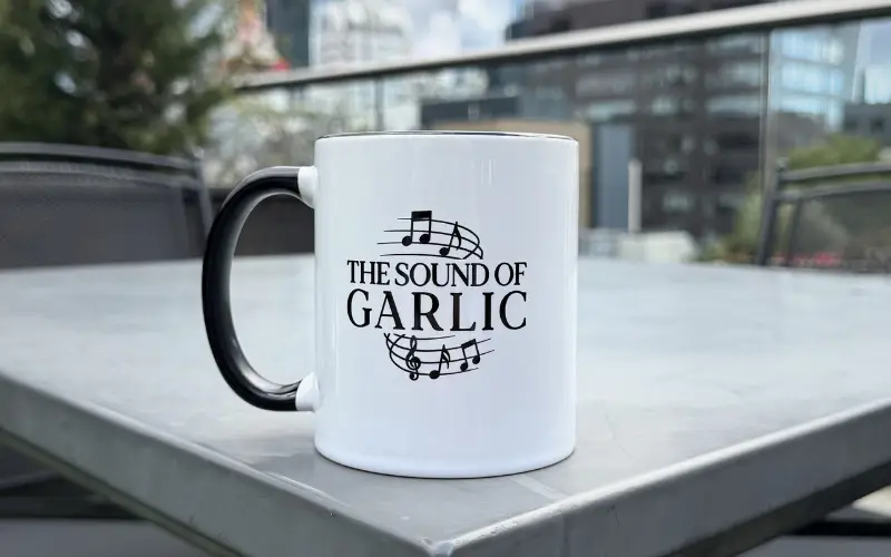 Sound of Garlic Ceramic Mug