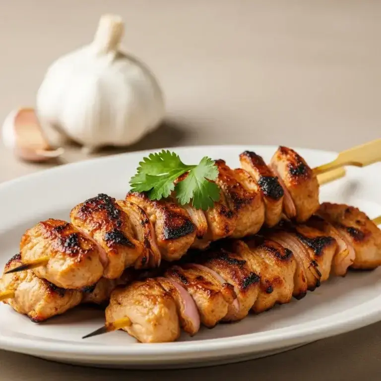 From the Streets of Peru: Sizzling Garlic Chicken Skewers (Brochetas de Pollo)