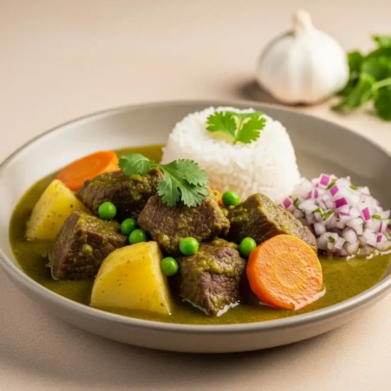 From the Heart of Peru: Aromatic Cilantro & Garlic Beef Stew (Seco de Res)