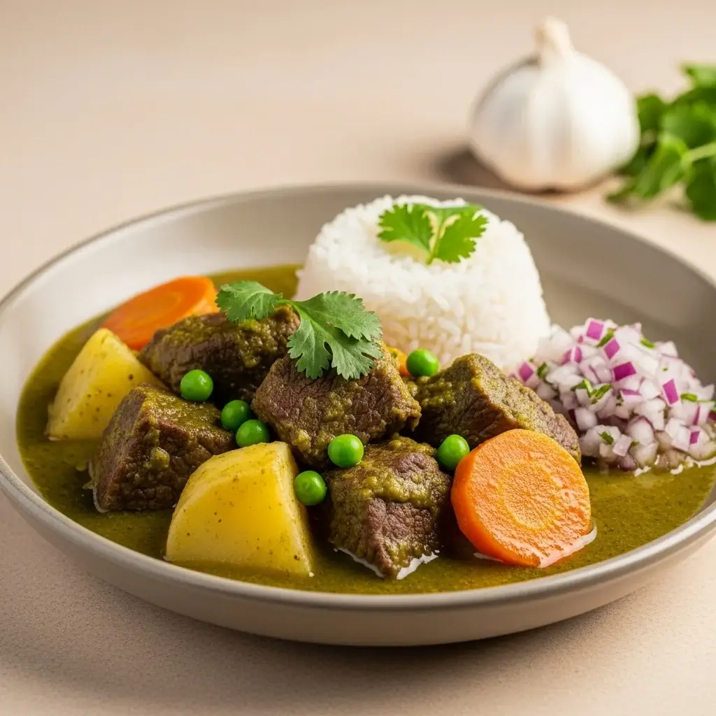 From the Heart of Peru: Aromatic Cilantro & Garlic Beef Stew (Seco de Res)