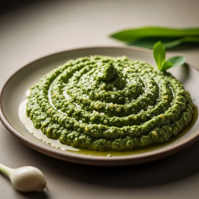 From the Slovak Forests: A Vibrant Wild Garlic Pesto (Pesto z Medvedieho Cesnaku)