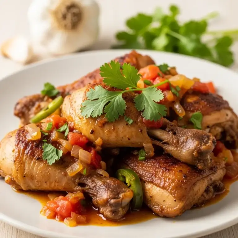 Mexico’s Zesty Embrace: Garlicky Orange & Chile Chicken