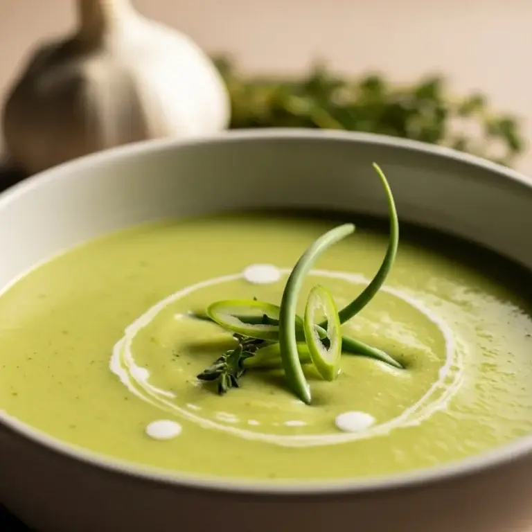 From the Fields of Québec: A Vibrant & Creamy Garlic Scape Soup