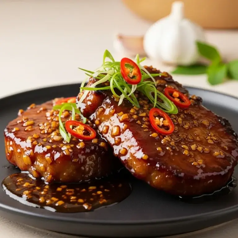 A Taste of Home: Vietnam’s Savory-Sweet Garlic Pork Chops (Sườn Cốt Lết Rim Tỏi)